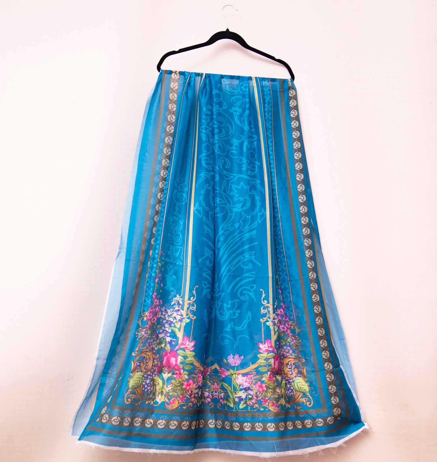 Silk Floral Zink Printed Dupatta