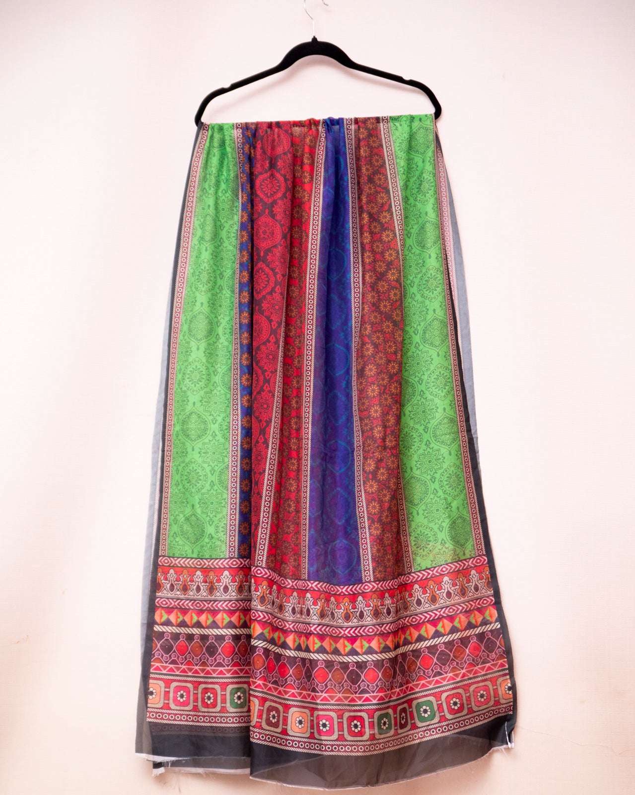 Silk Multi Achrak Style Printed Dupatta