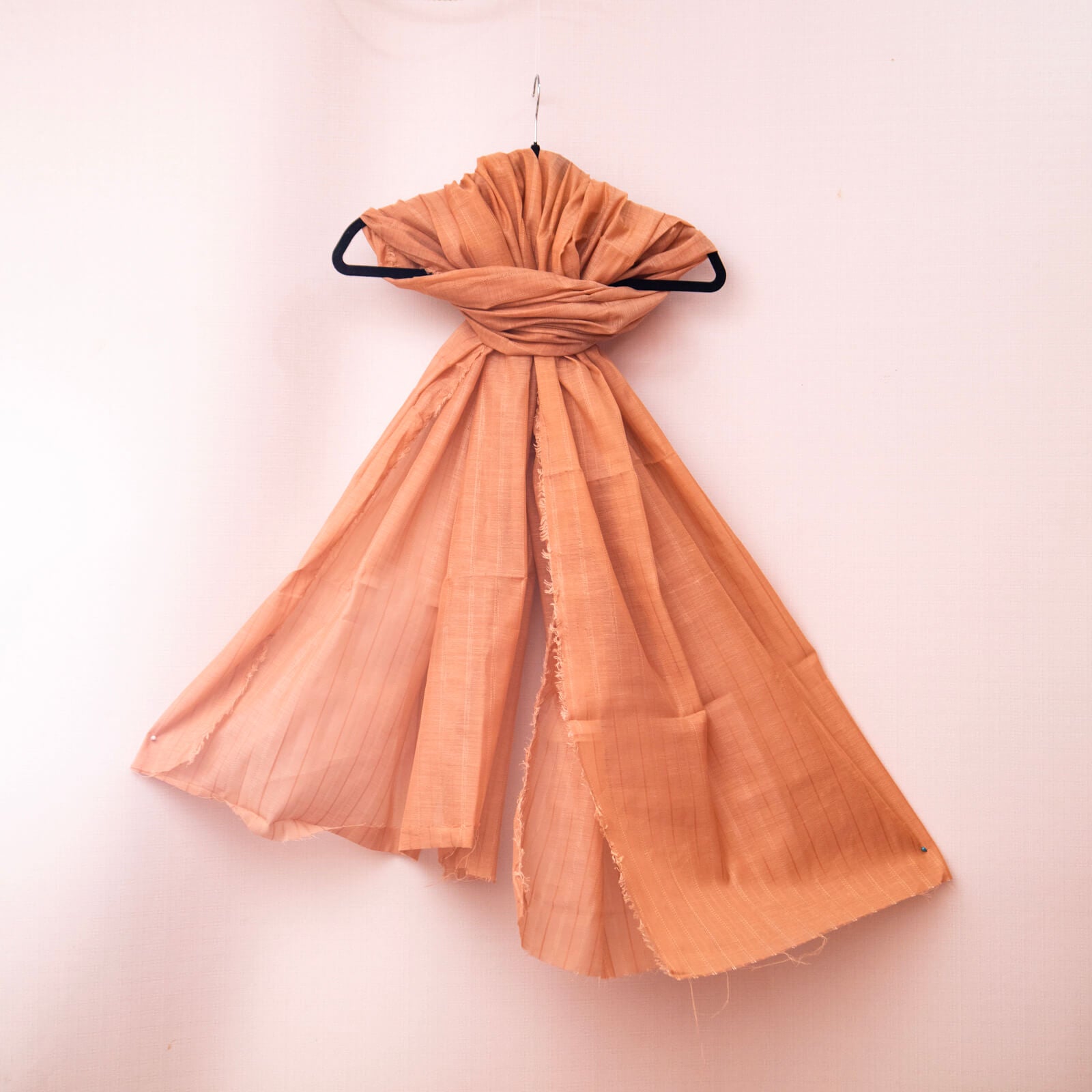 Cotton Orange Taarkashi with Lining Dupatta