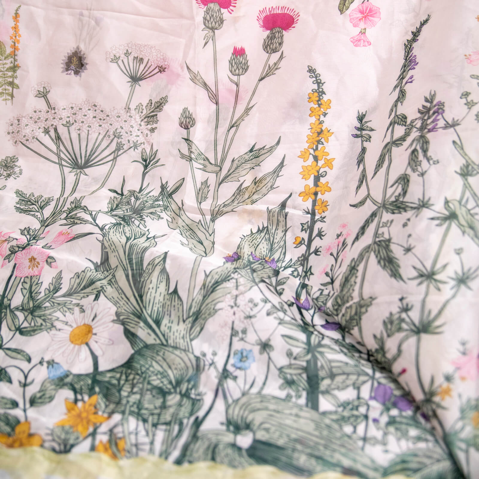 Silk Skin Tulip Flowers Printed Dupatta