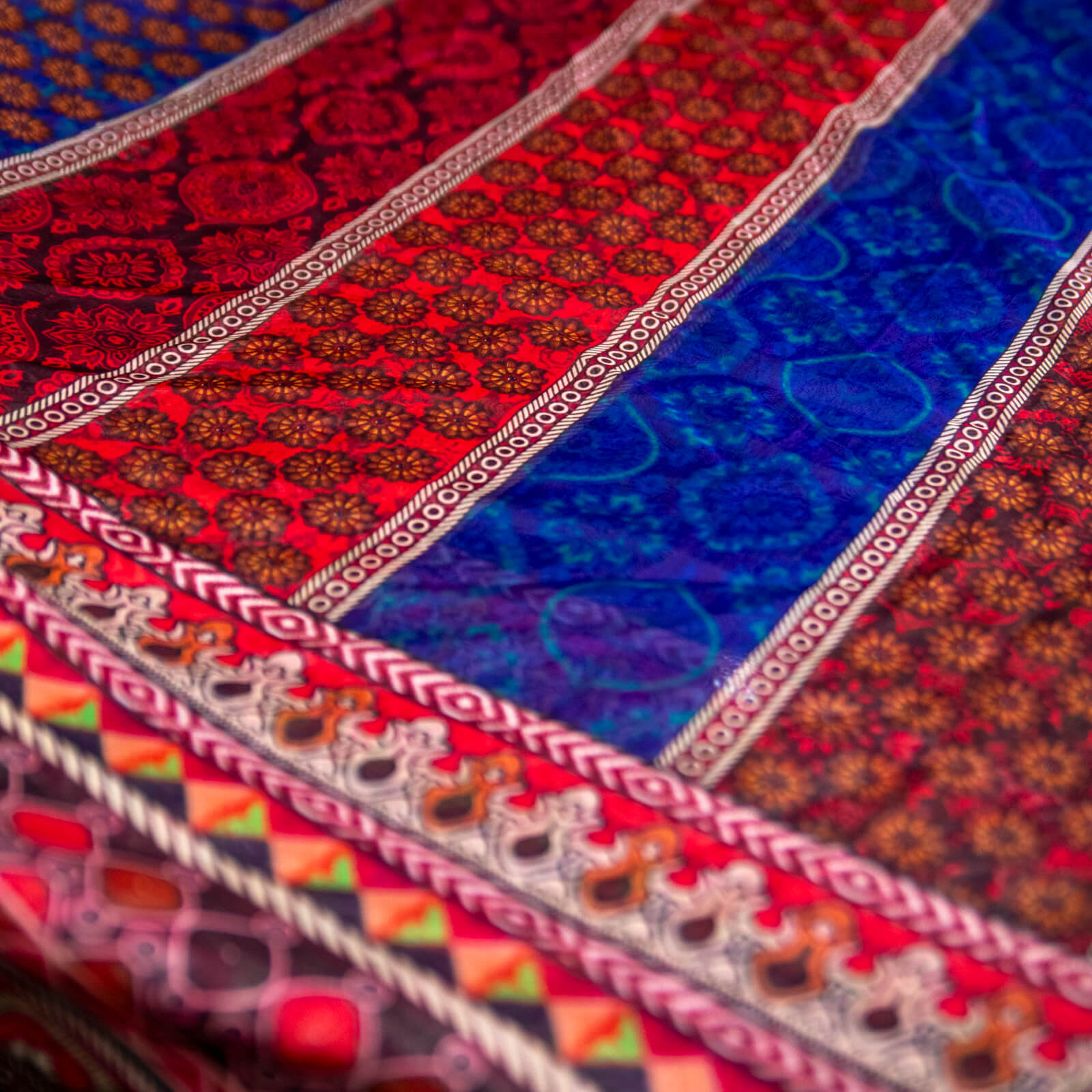 Silk Multi Achrak Style Printed Dupatta