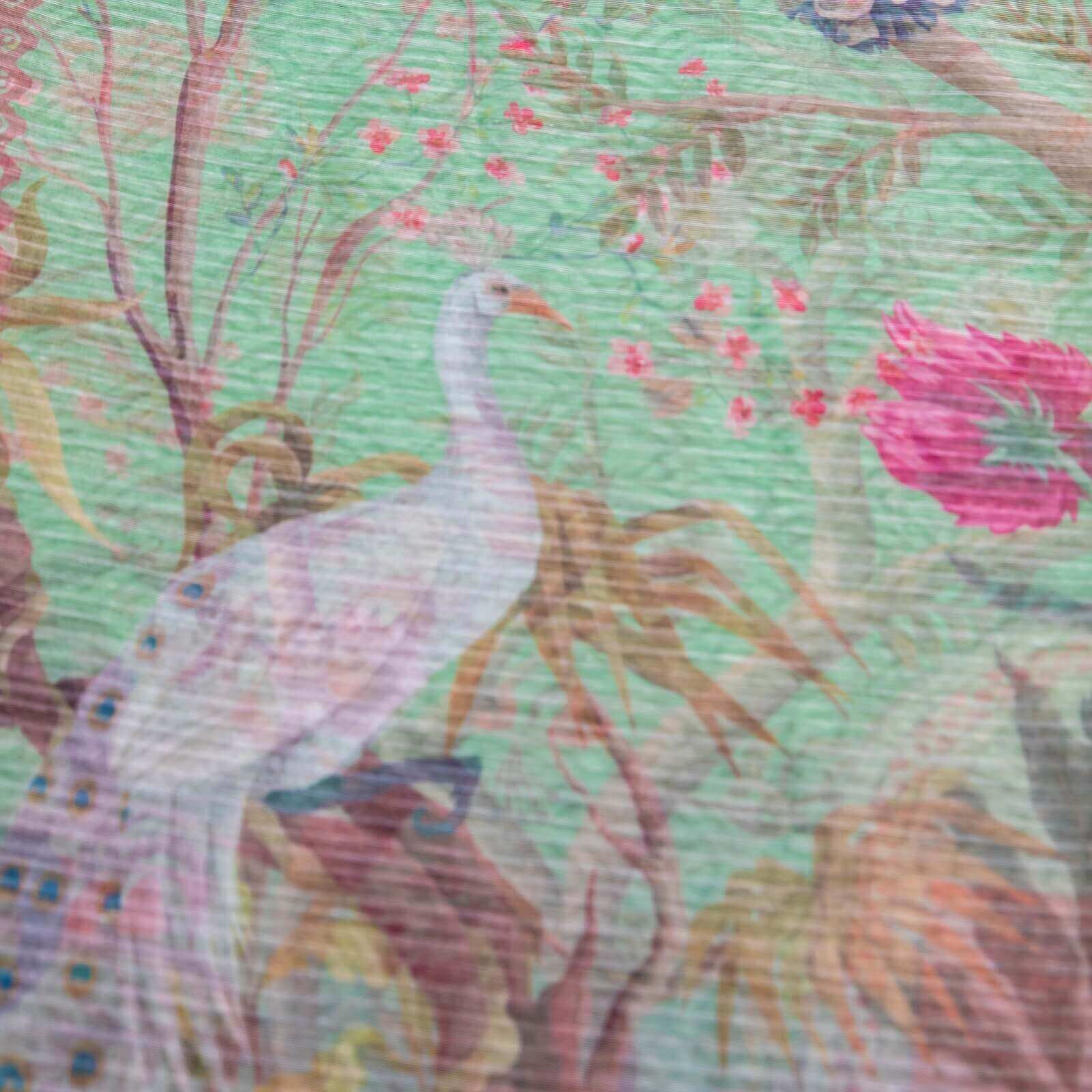 Monark Pistachio Green Aviary Printed Dupatta