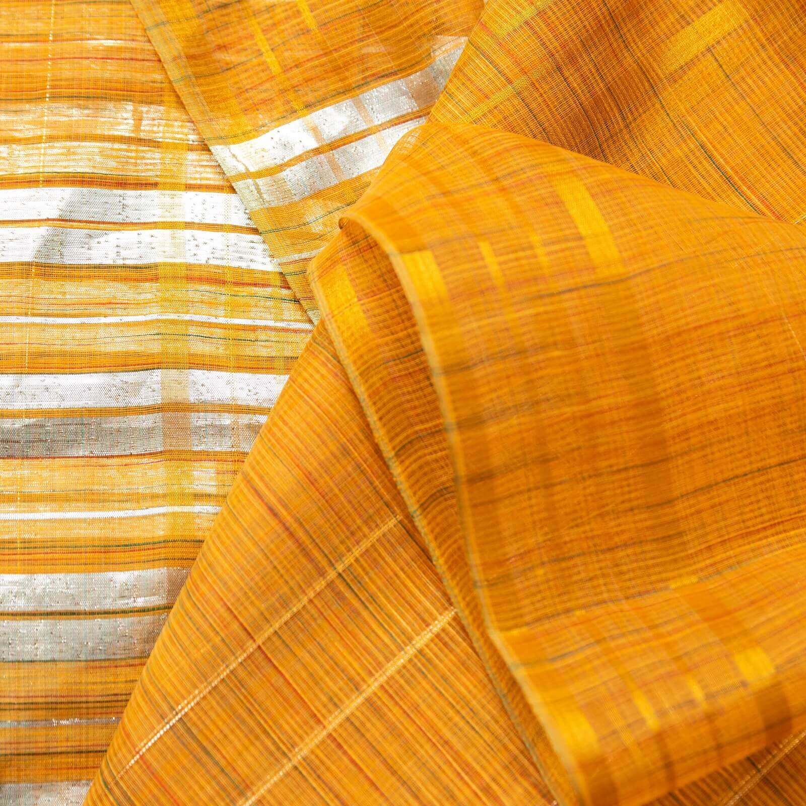 Monark Orange Two Sided Border Dupatta