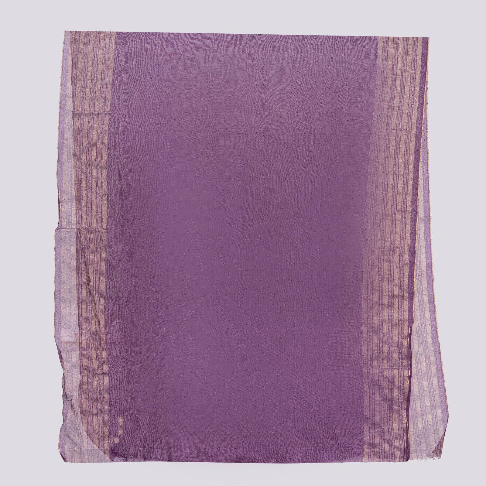 Khaddi Woven Purple Two Sided Striped Border Dupatta