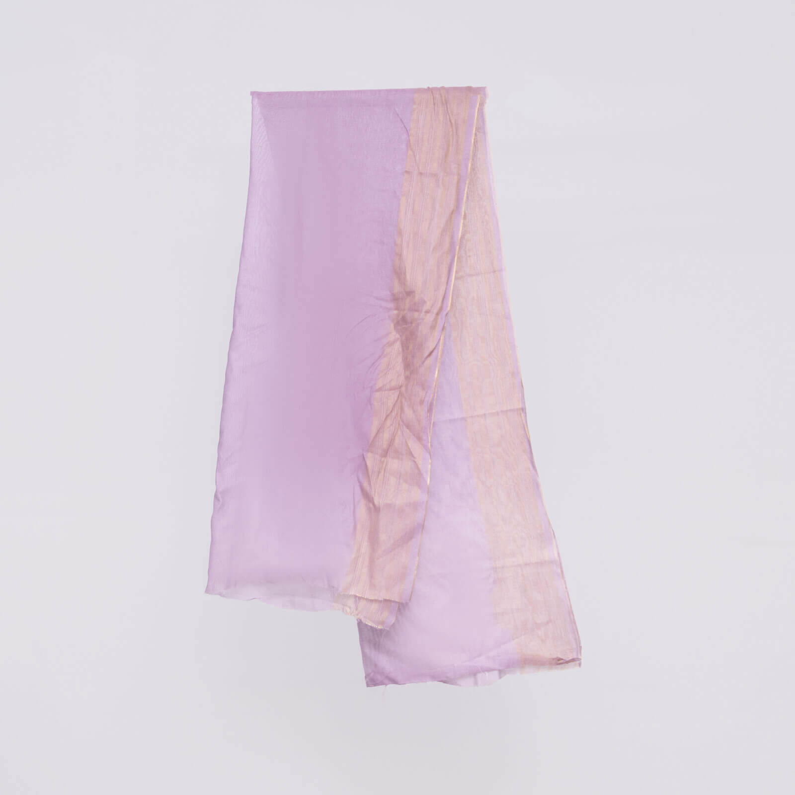 Khaddi Woven Mauve Two Sided Striped Border Dupatta