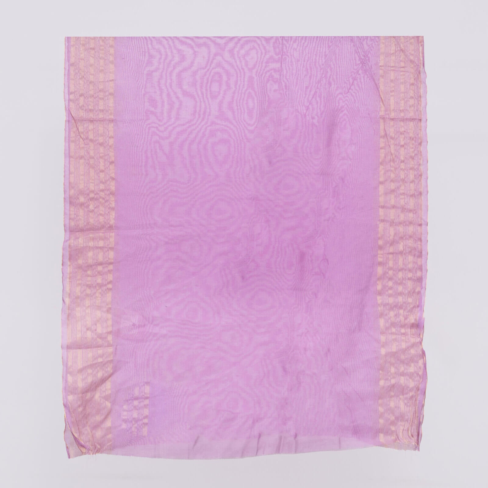 Khaddi Woven Lilac Two Sided Striped Border Dupatta