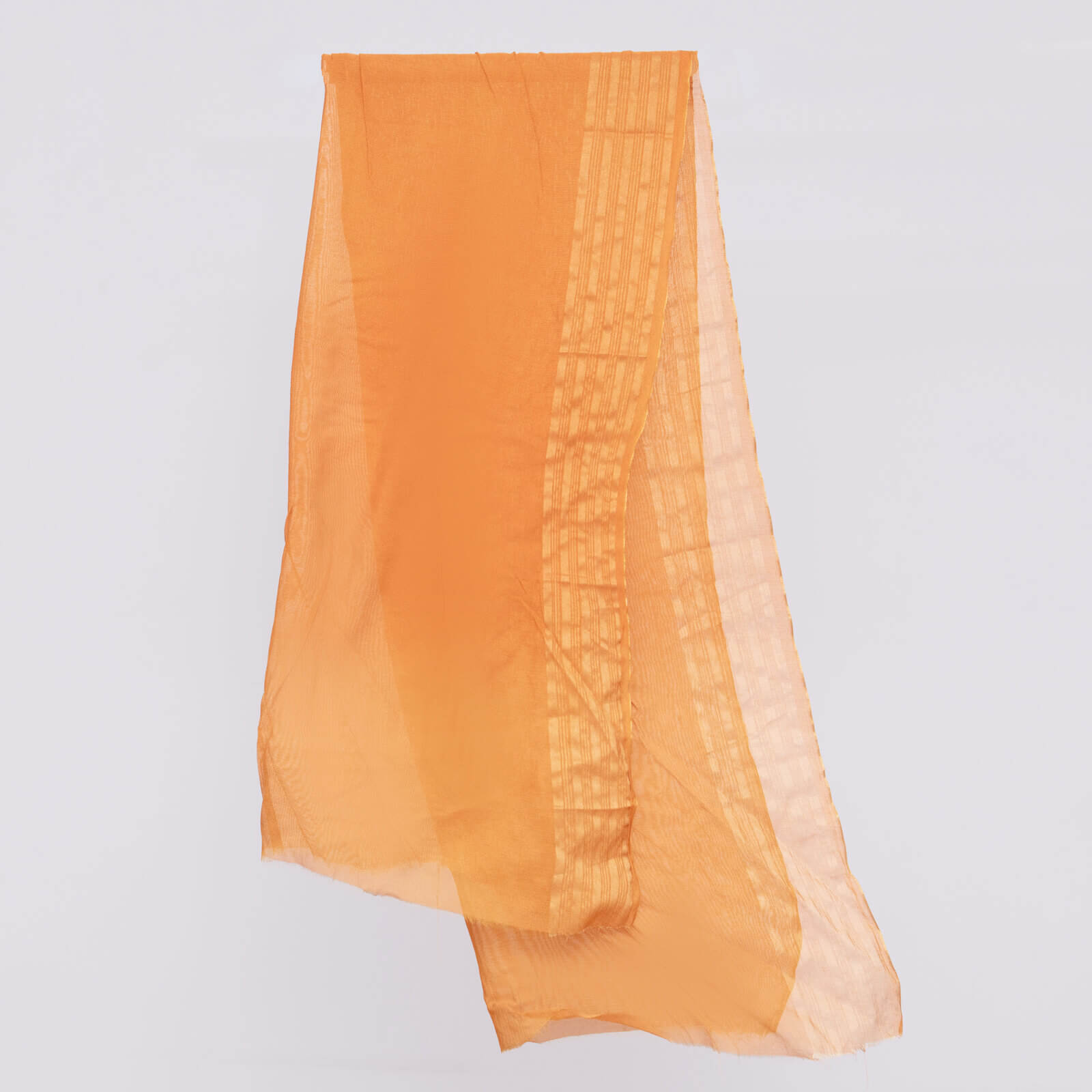 Khaddi Woven Rust Two Sided Striped Border Dupatta