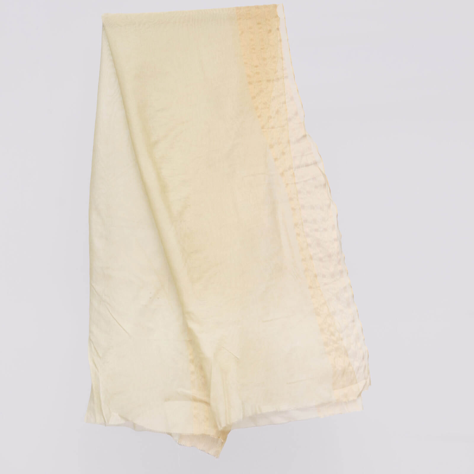 Khaddi Woven Olive Green Two Sided Striped Border Dupatta