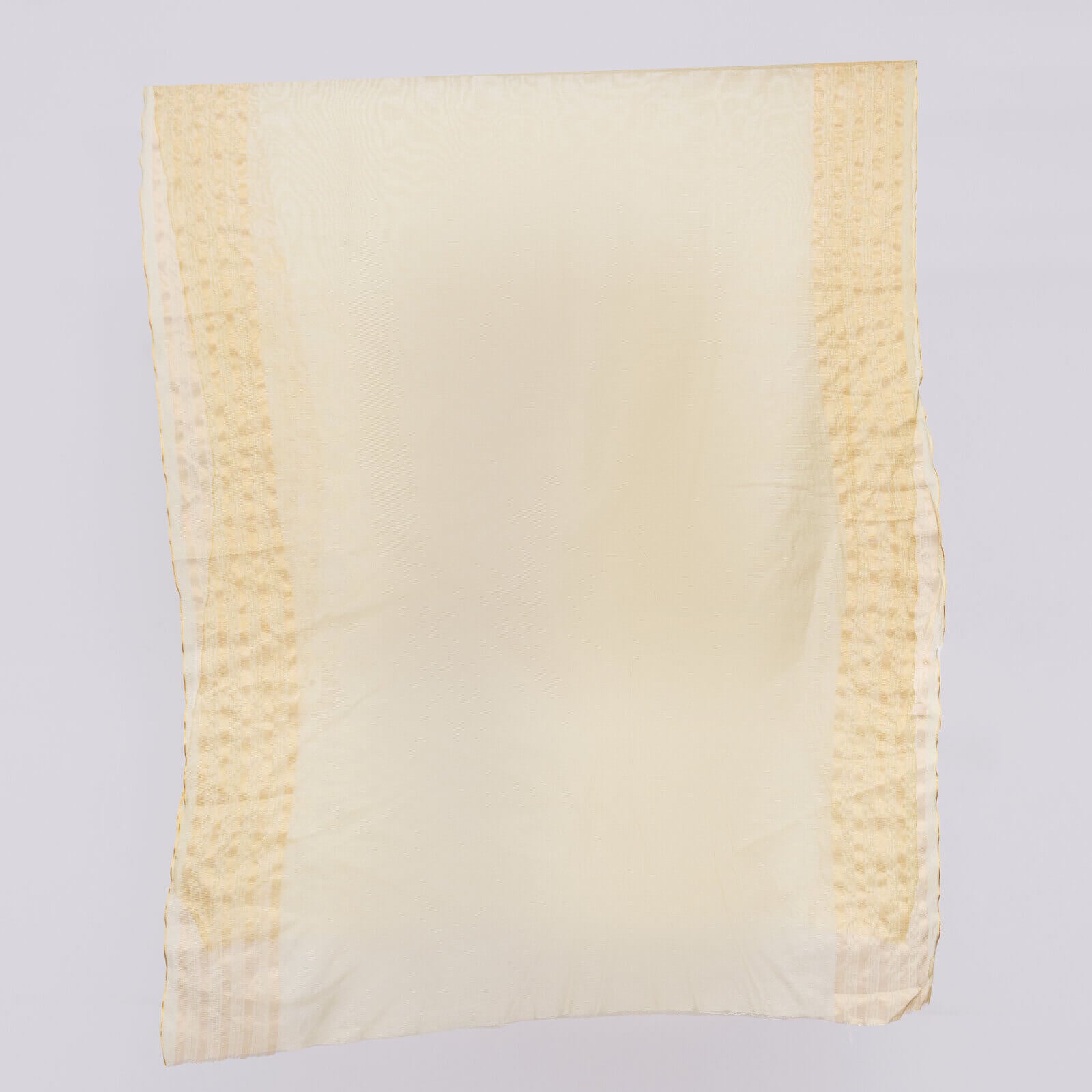 Khaddi Woven Olive Green Two Sided Striped Border Dupatta