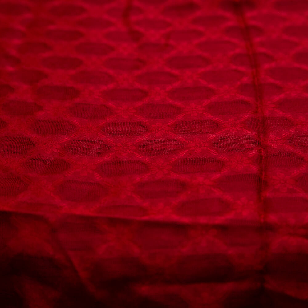 Cotton Maroon Barosha Dupatta
