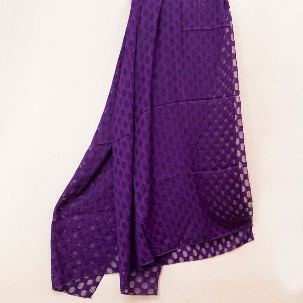Cotton Plum Self Barosha Dupatta