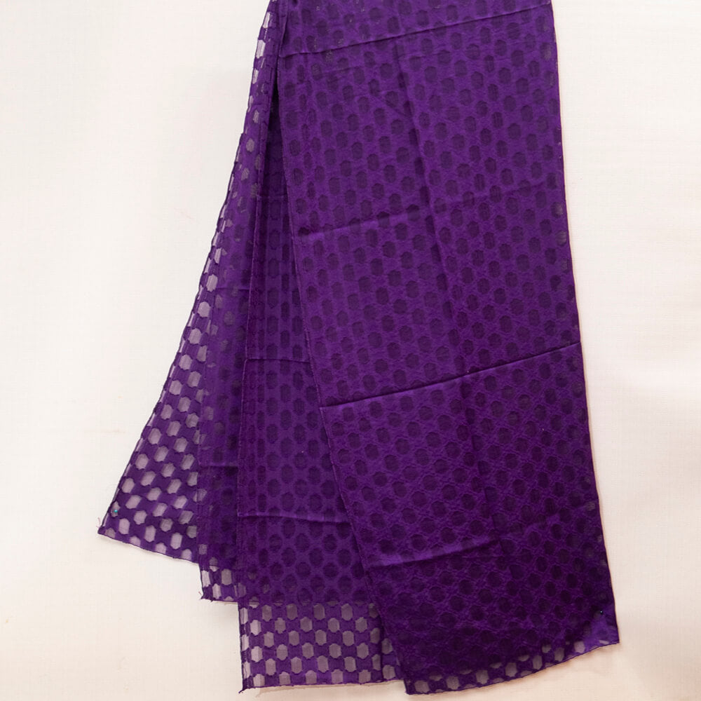 Cotton Plum Self Barosha Dupatta