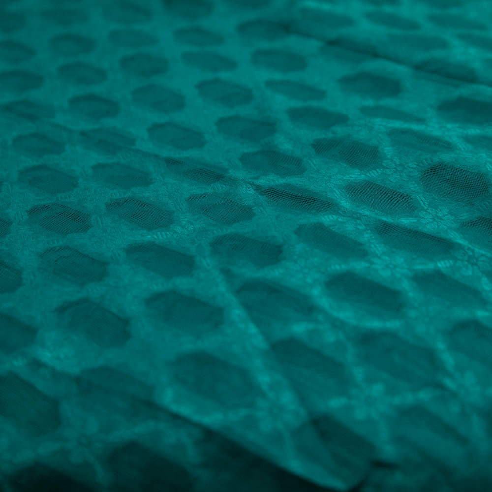 Cotton Sea Green Self Barosha Dupatta