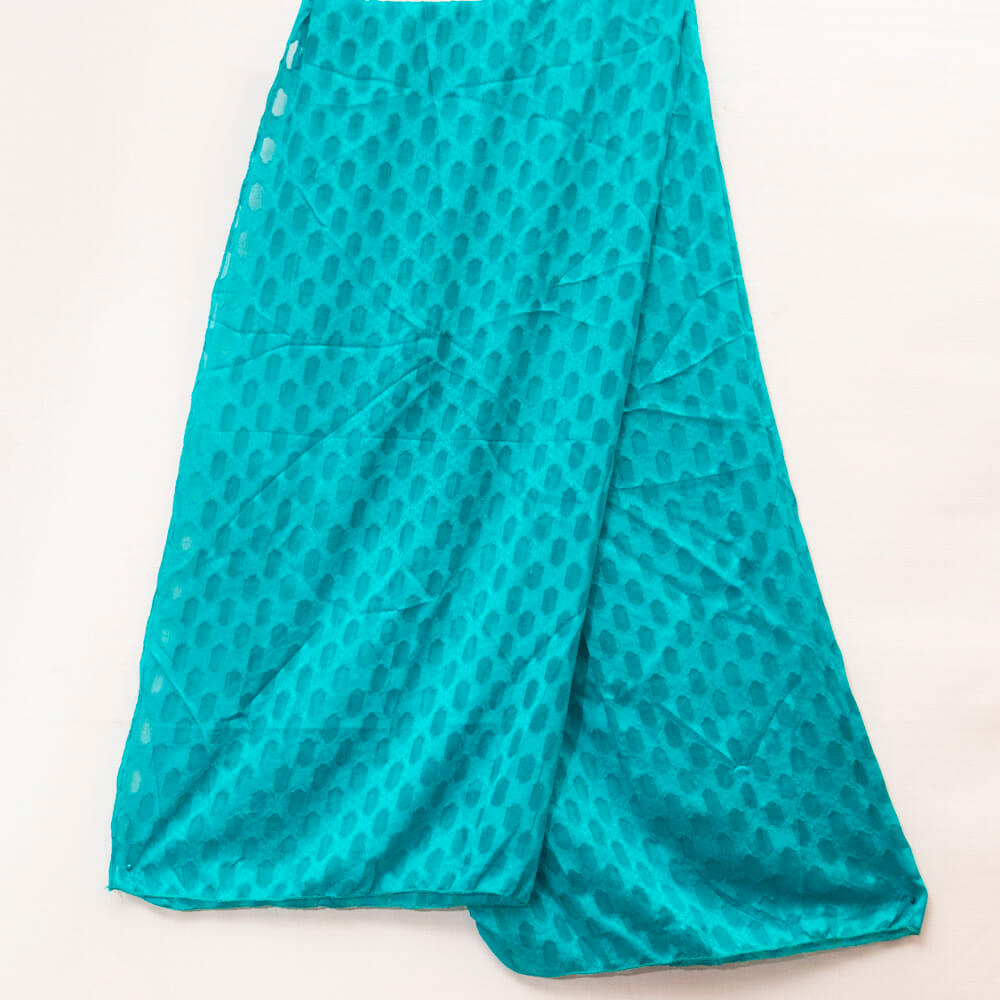 Cotton Sea Green Self Barosha Dupatta