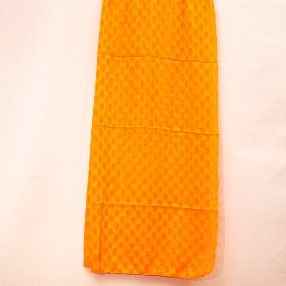 Cotton Orange Self Barosha Dupatta