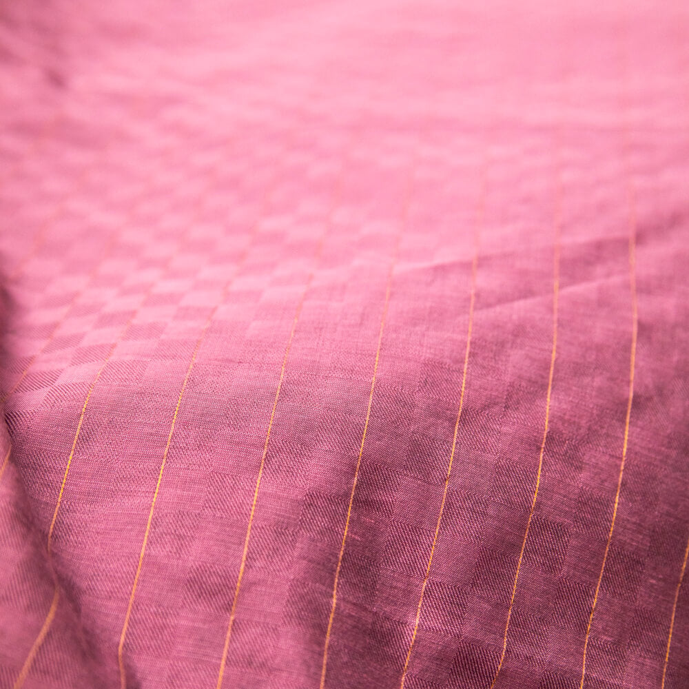 Cotton Mulberry Self Checkered Dupatta