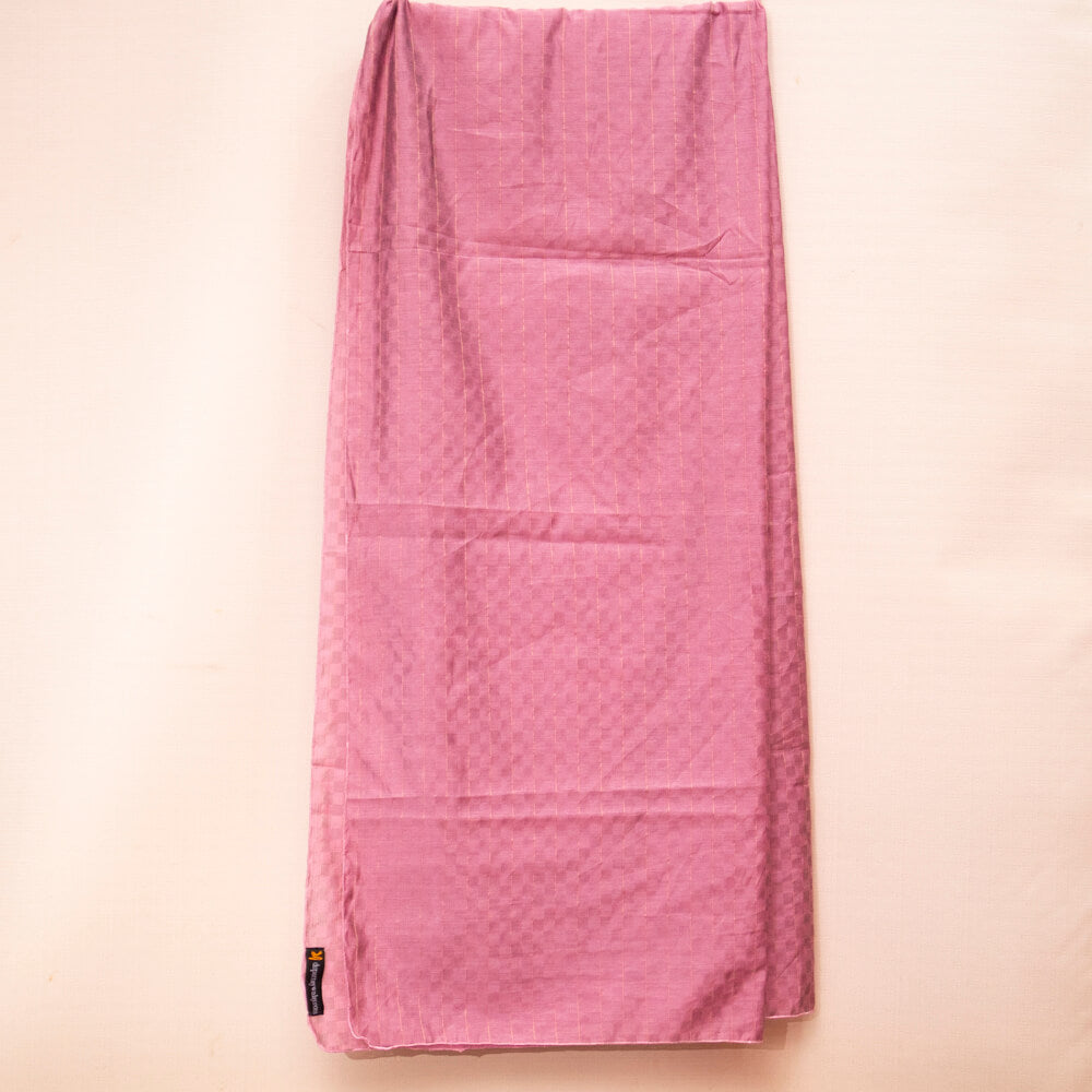 Cotton Mulberry Self Checkered Dupatta