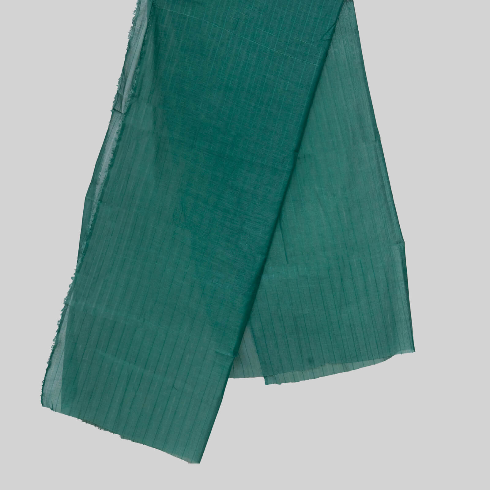 Cotton Sea Green Taarkash with Golden Lining Dupatta