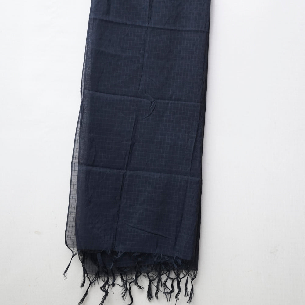 English Pink Cotton Self Checkered Dupatta DUPPATTY WALAY