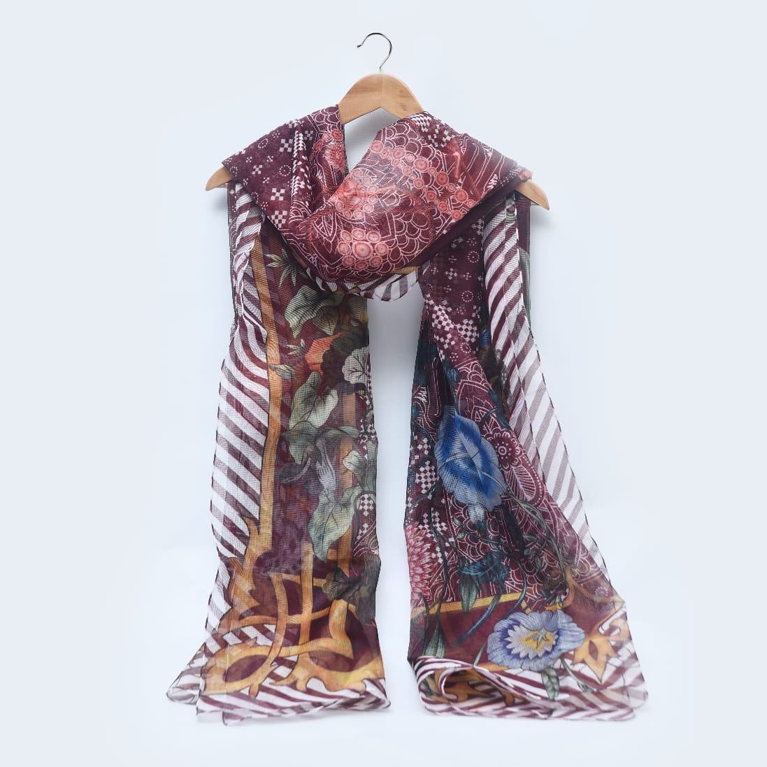 Cotten Net Printed Dupatta.