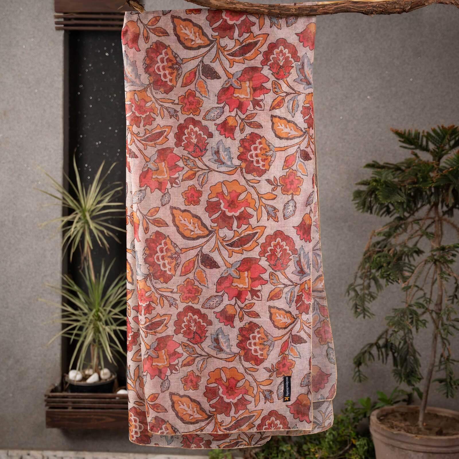 Monark Multi Floral Printed Dupatta