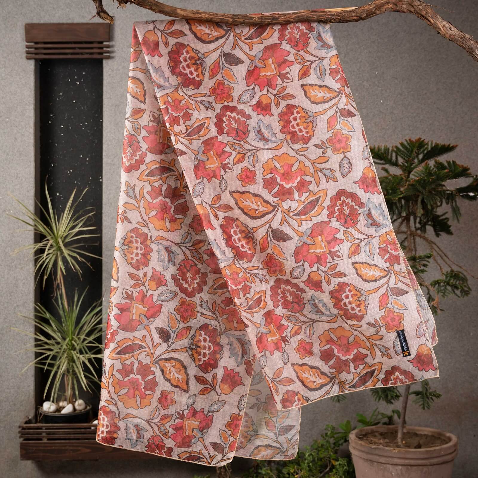 Monark Multi Floral Printed Dupatta