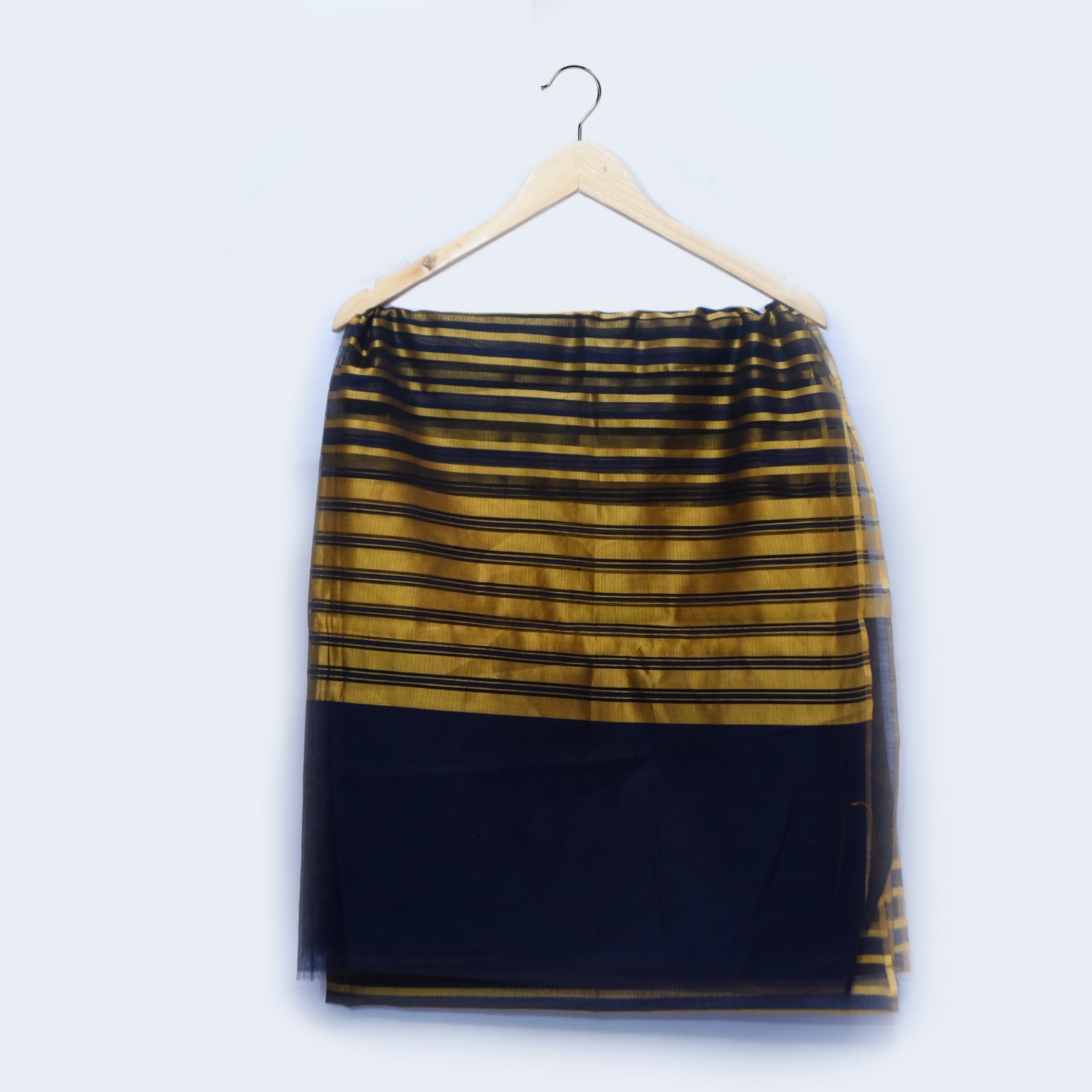 Khaddi Woven Navy Blue Zebra Style Dupatta
