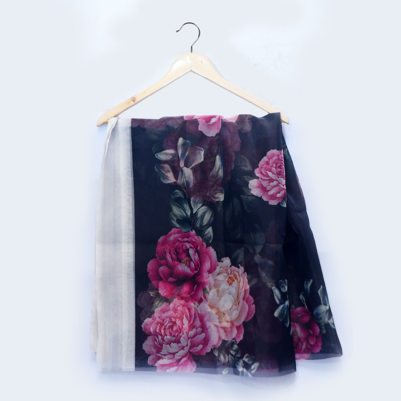 Organza Floral Printed Dupatta