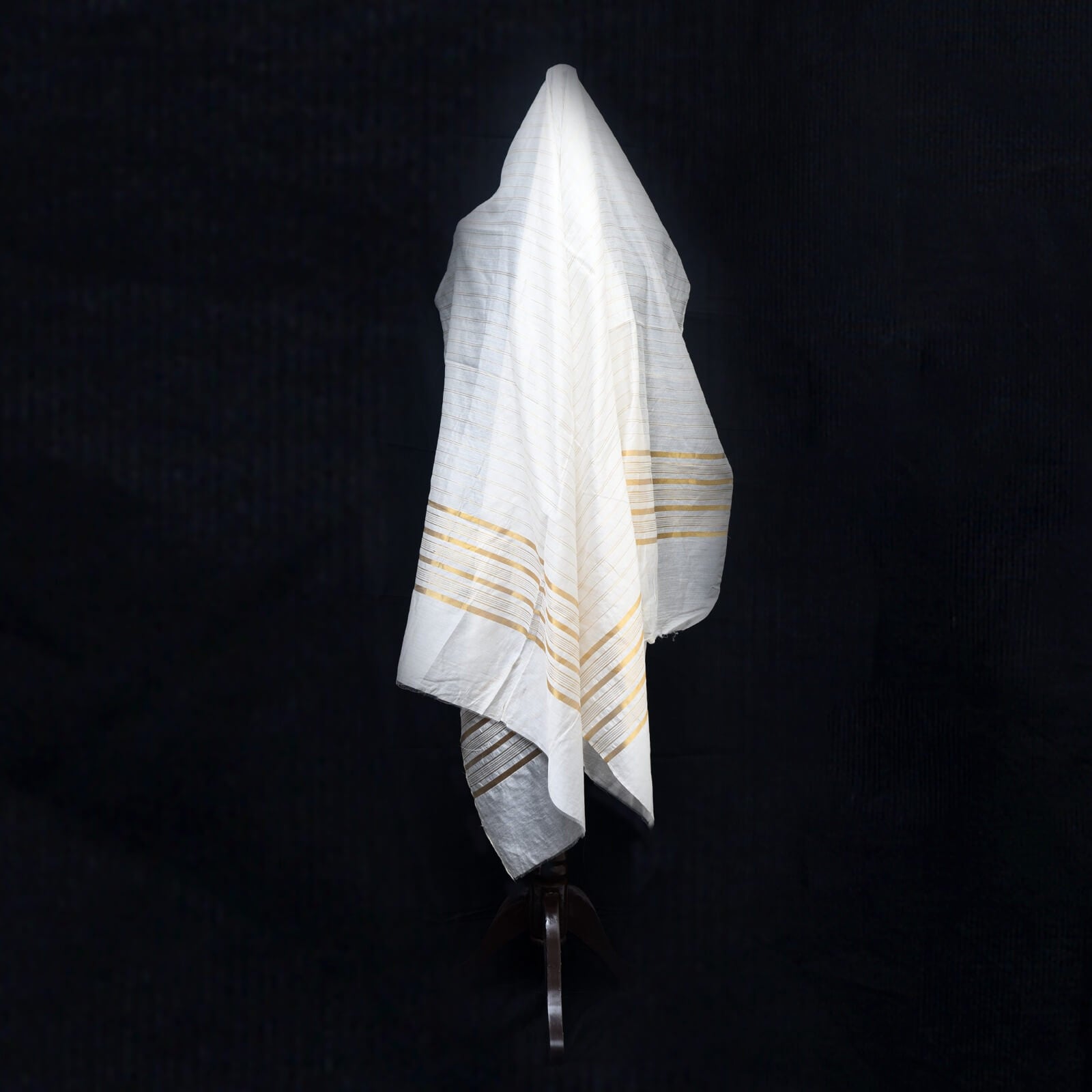 Cotton Silk White Dupatta