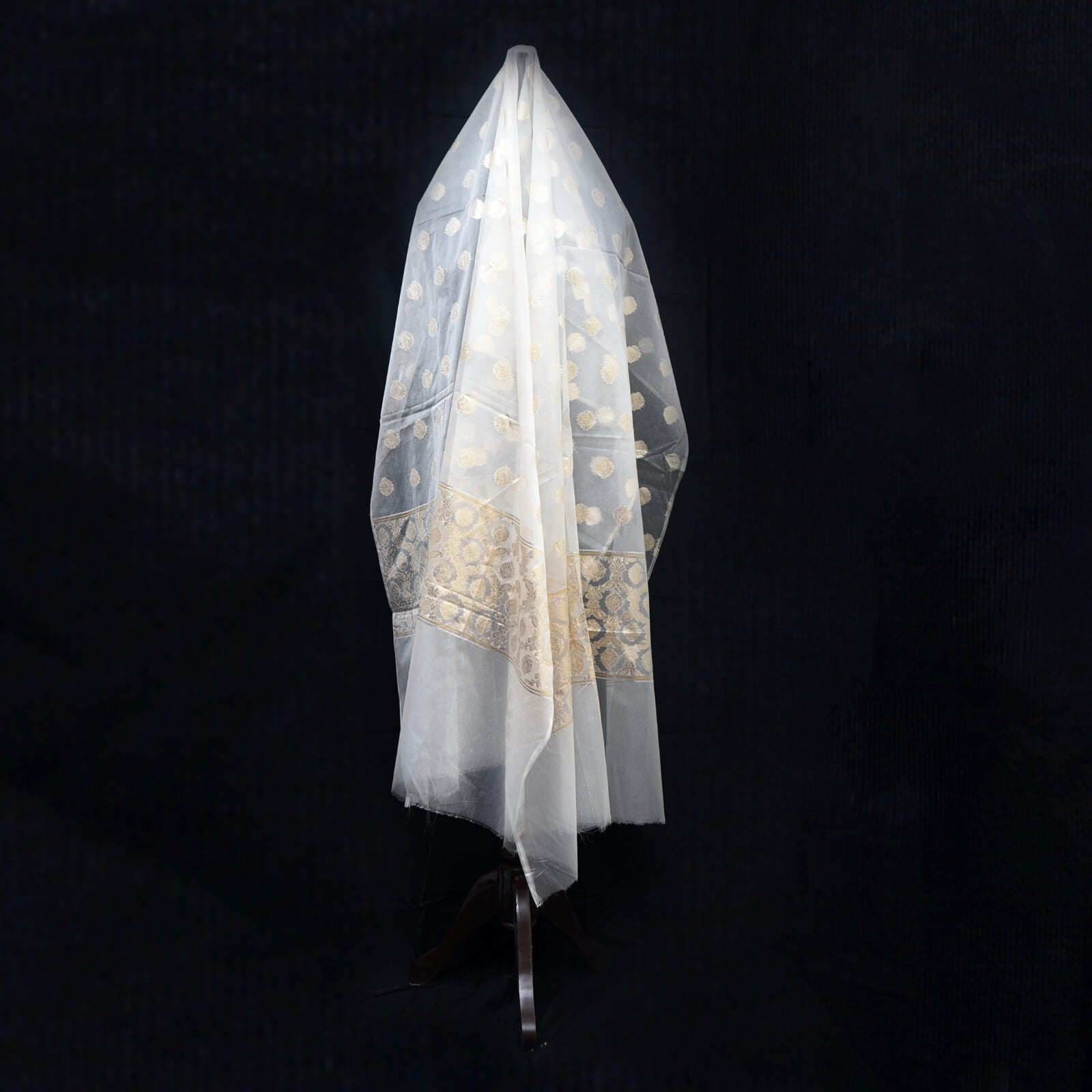 Banarsi All Over Lorex with Two Sided Border Nylon Organza Dupatta