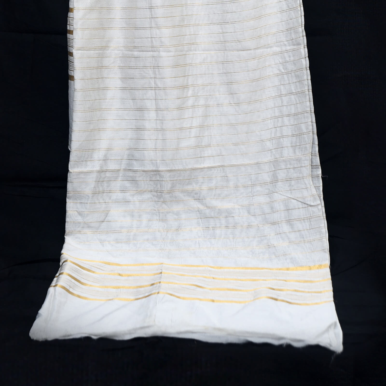 Cotton Silk White Dupatta