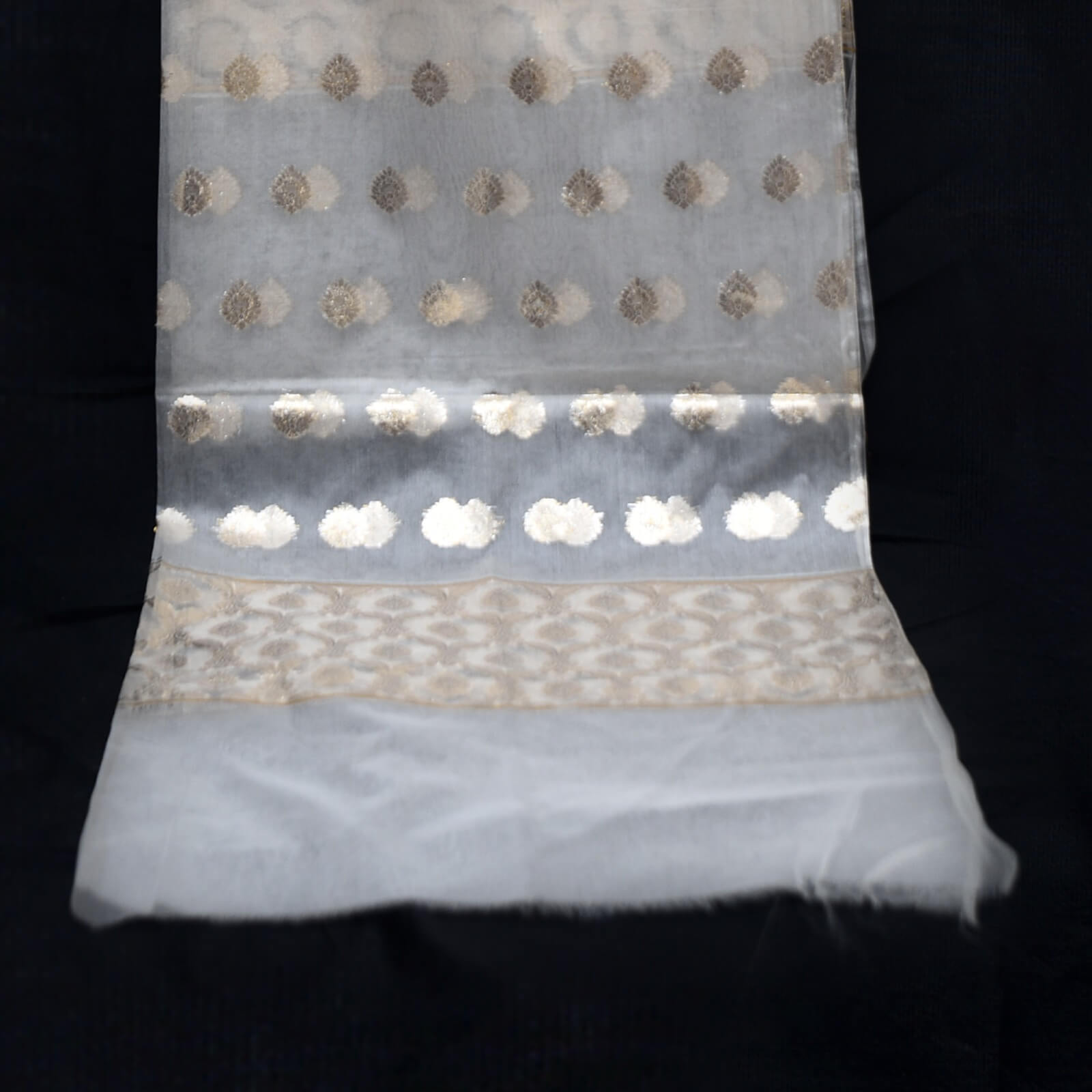 Banarsi All Over Lorex with Two Sided Border Nylon Organza Dupatta