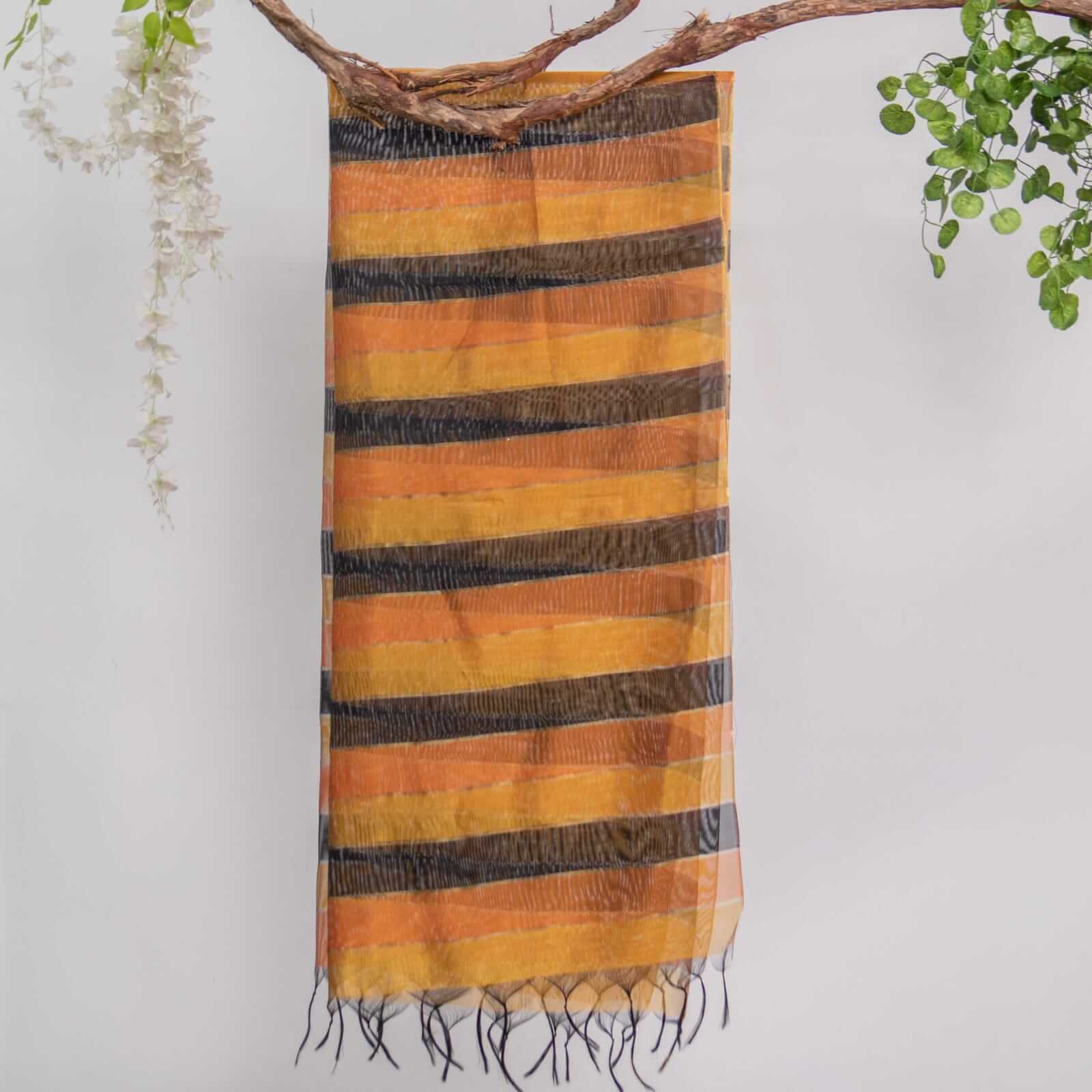Khaddi Woven Multiple Striped Dupatta