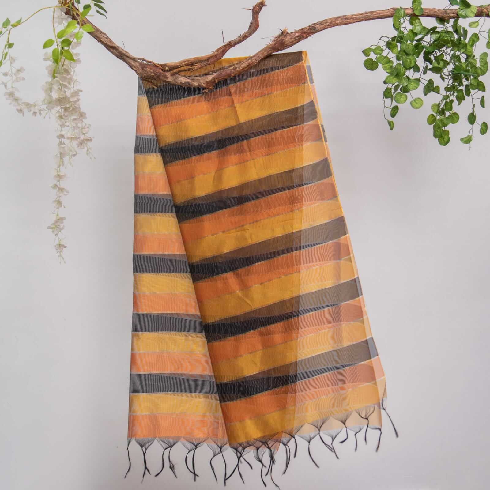 Khaddi Woven Multiple Striped Dupatta