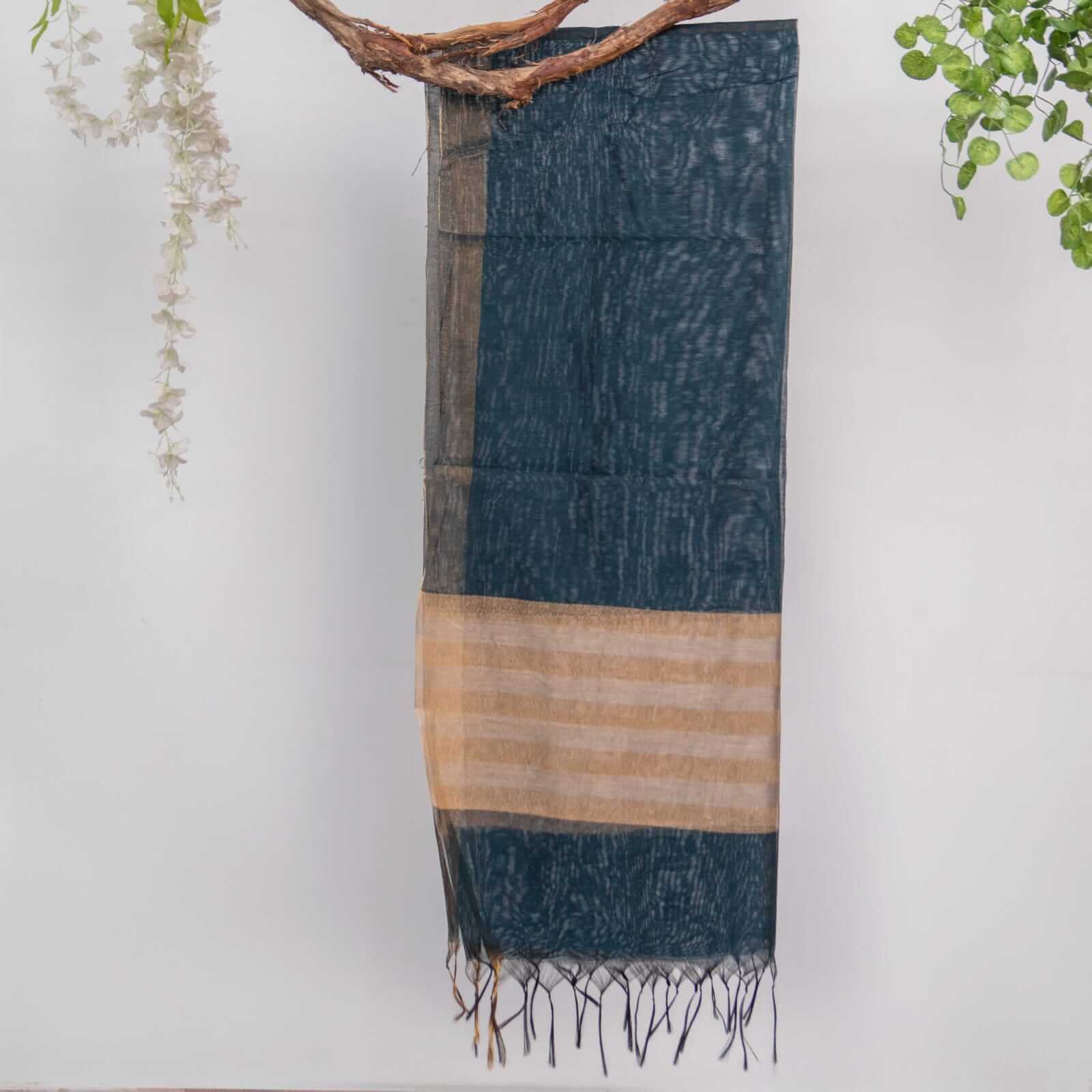 Khaddi Woven Cyprus All Sided Border Dupatta