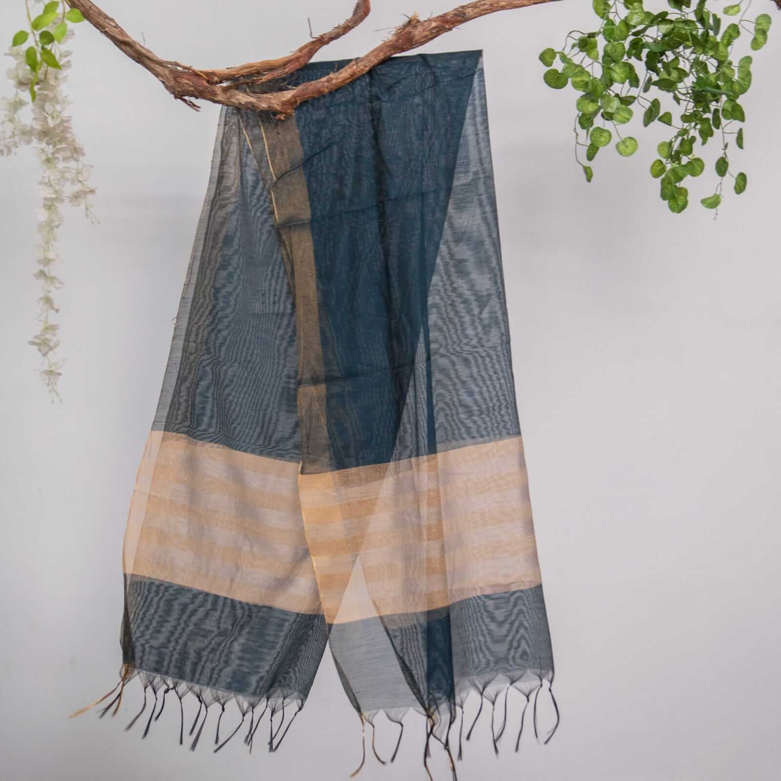 Khaddi Woven Cyprus All Sided Border Dupatta