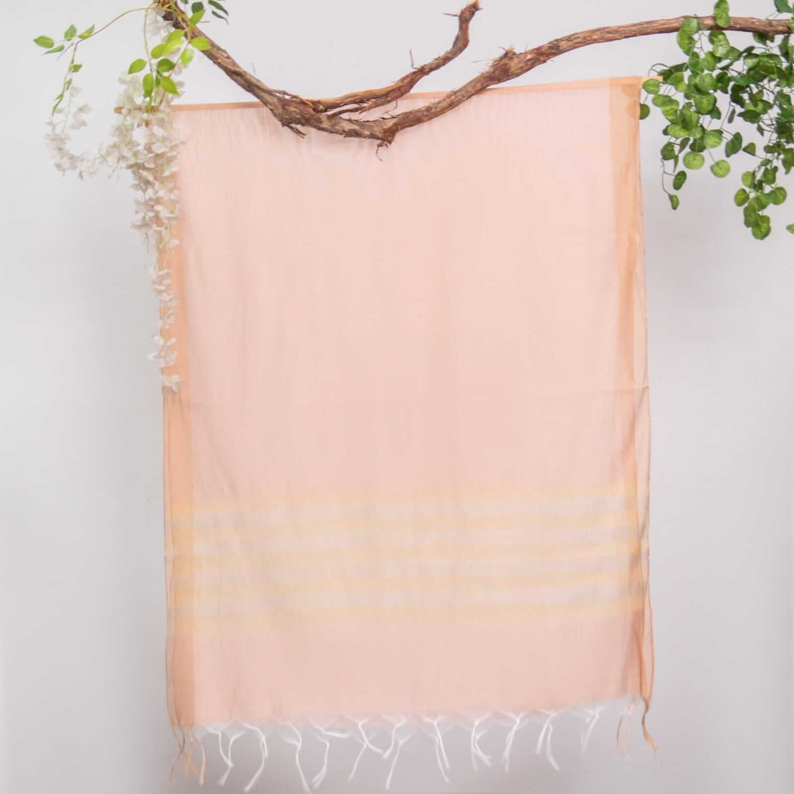 Khaddi Woven T Pink All Sided Border Dupatta