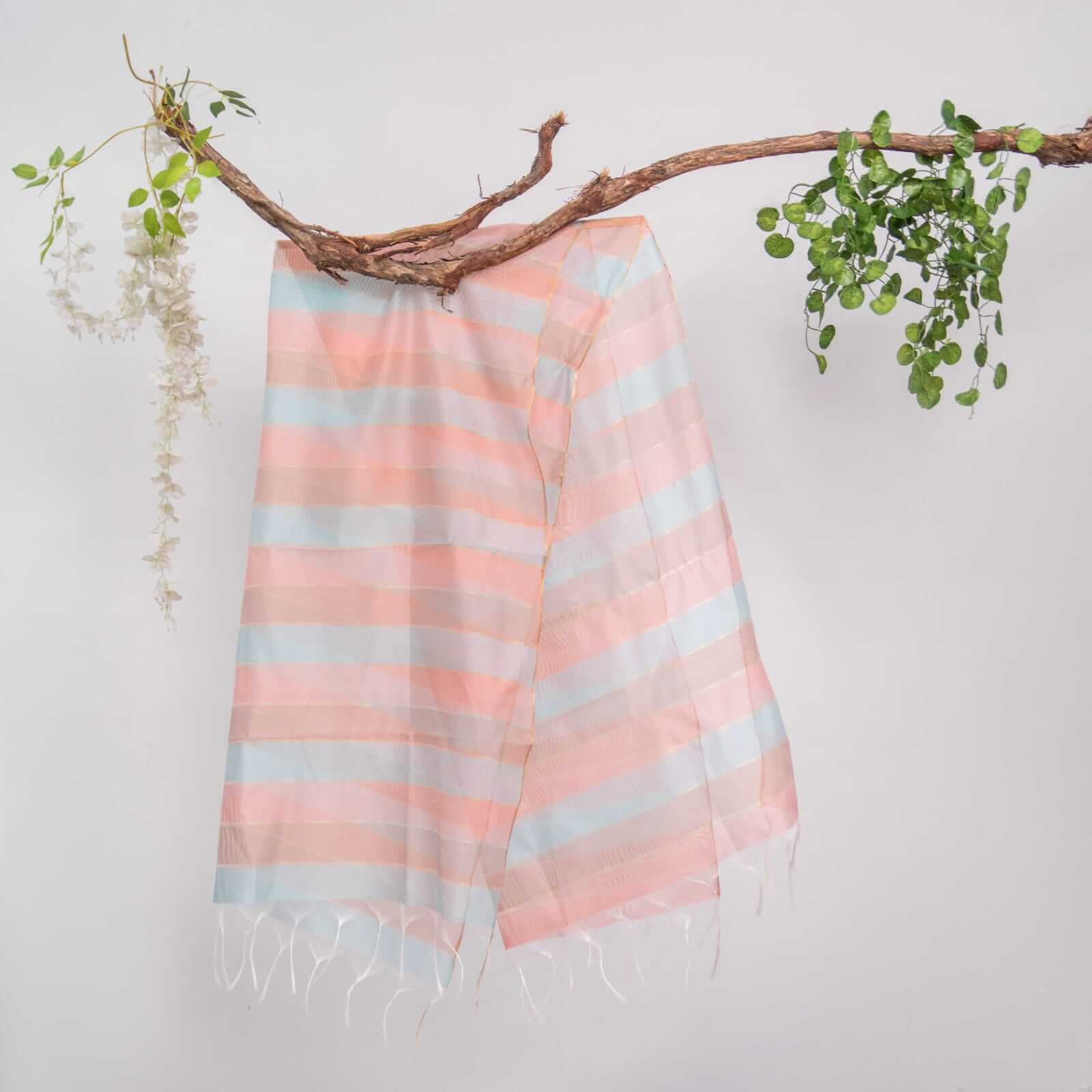 Khaddi Woven Multi Striped Dupatta