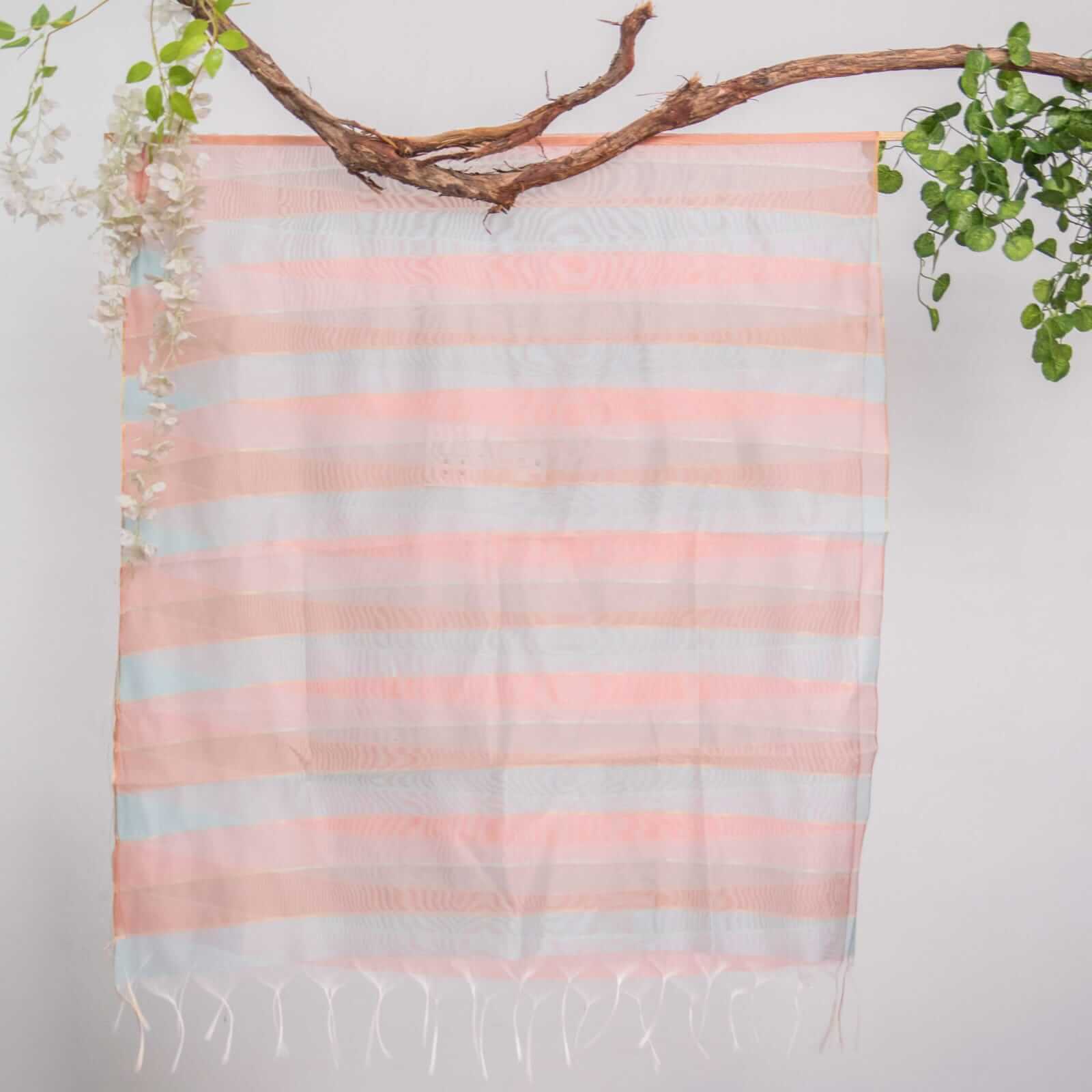 Khaddi Woven Multi Striped Dupatta