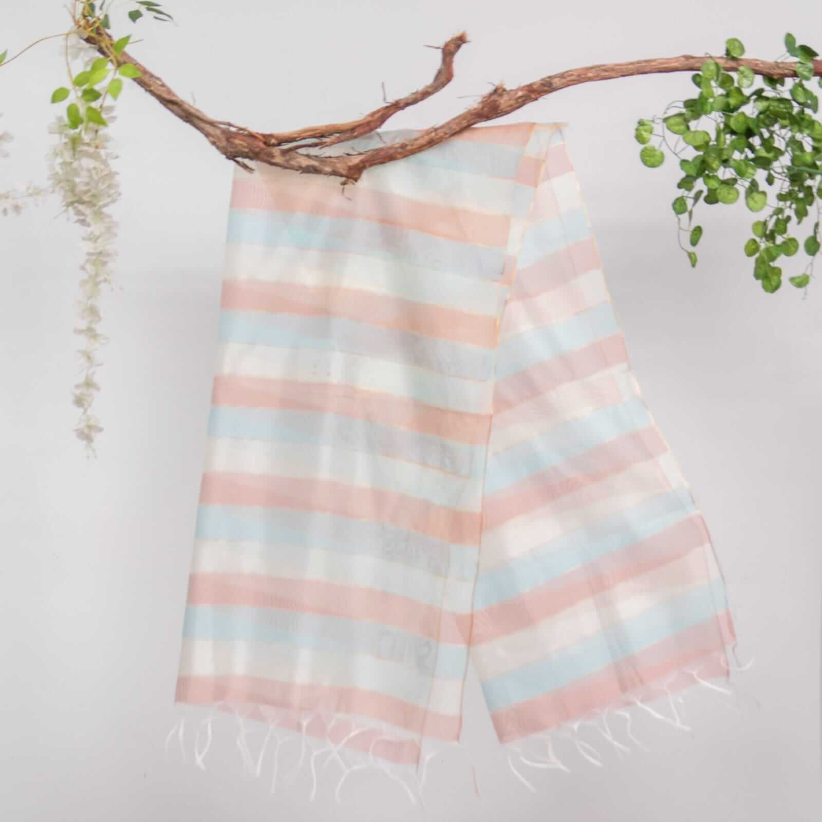 Khaddi Woven Multi Striped Dupatta