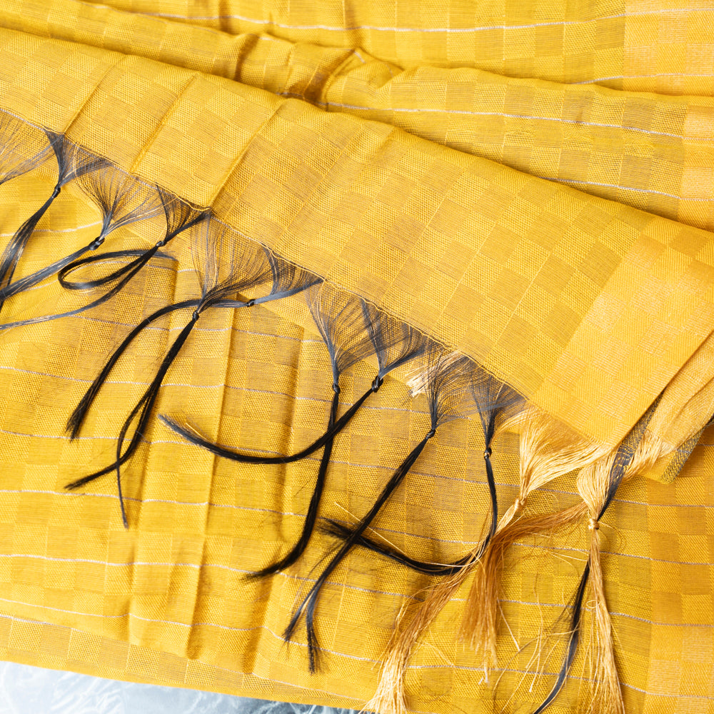 Golden Yellow Woven Khaddi Dupatta DUPPATTY WALAY