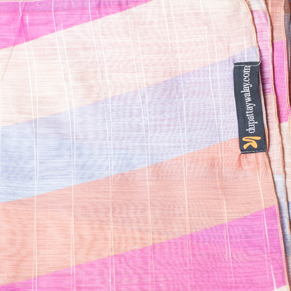 Multicolor Striped Monark Dupatta – Vibrant & Stylish DUPPATTY WALAY