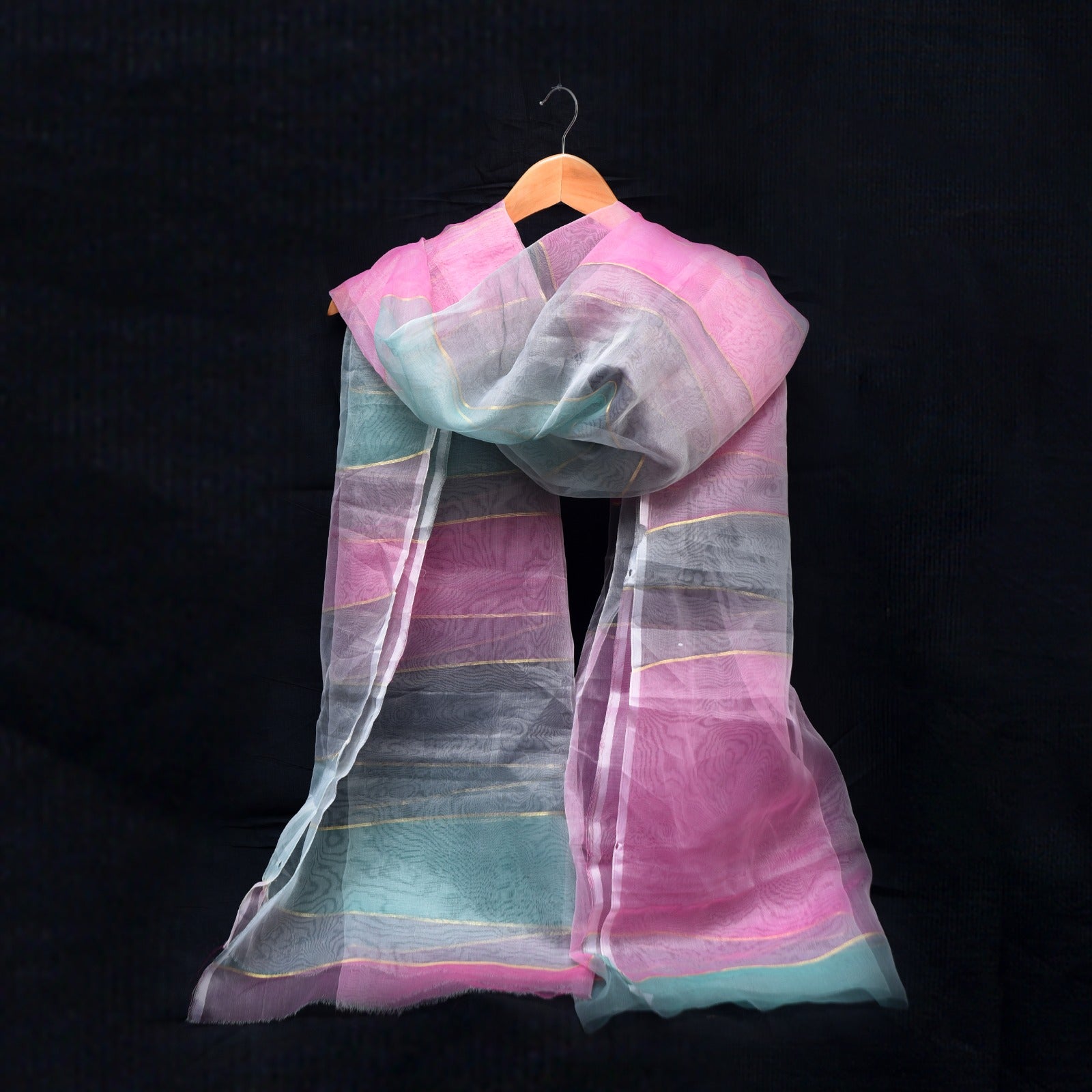 Multi Woven Organza Dupatta