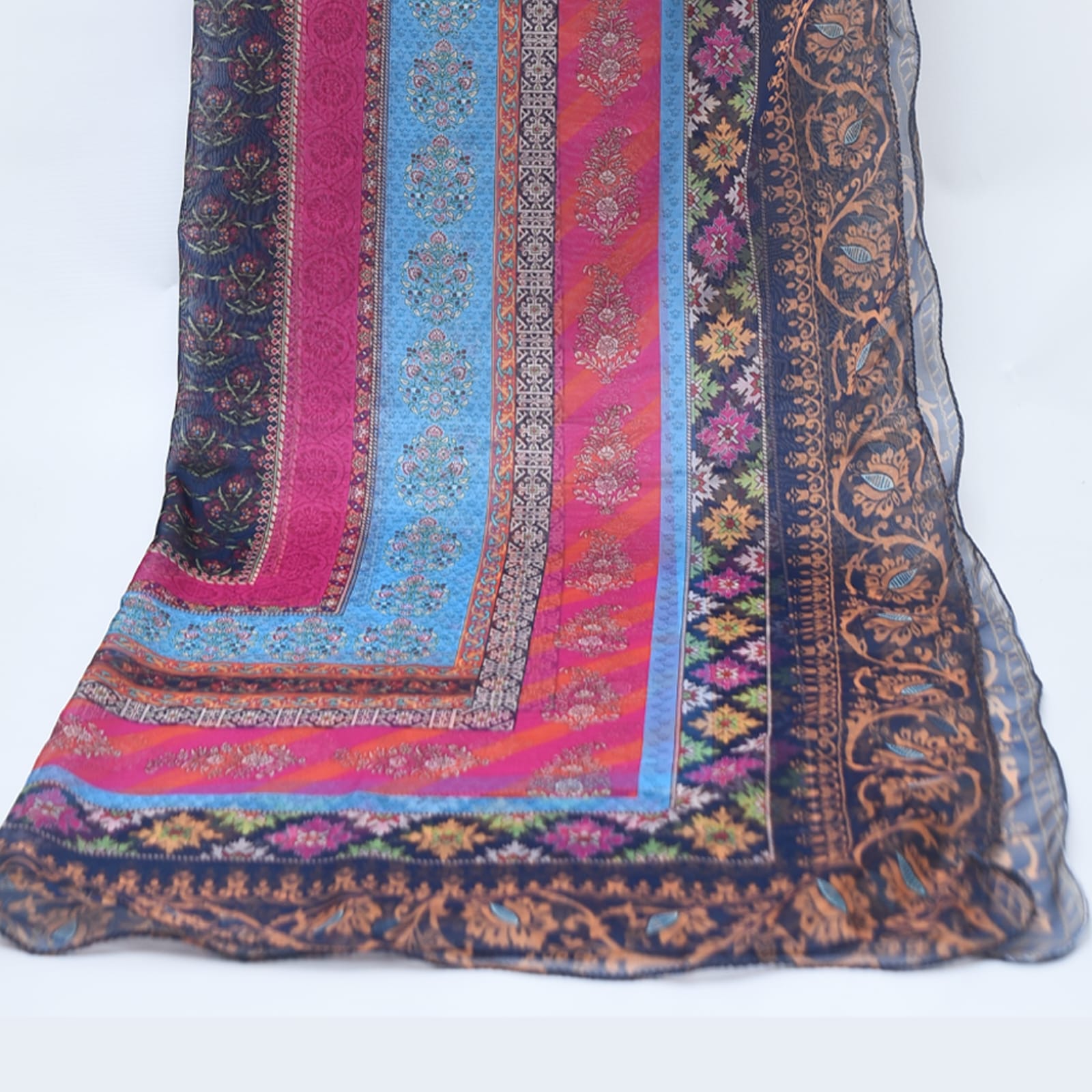 Organza Printed Artistic Dupatta,
