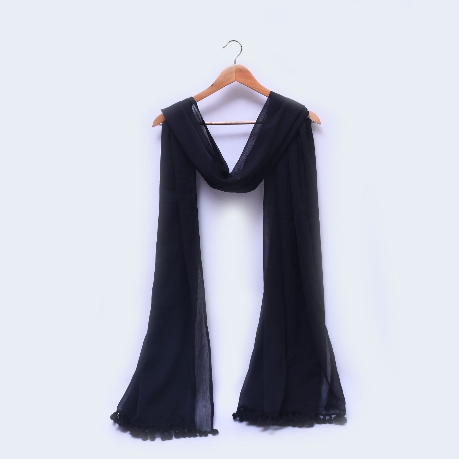 Shefoon Black All sided Lace Dupatta