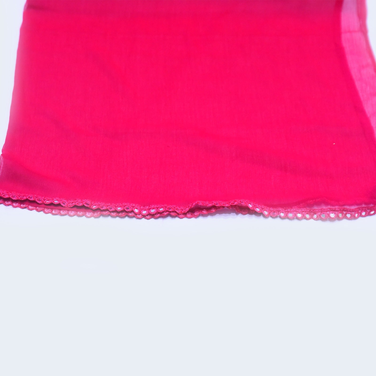 Chiffon Dupatta With All sided Lace