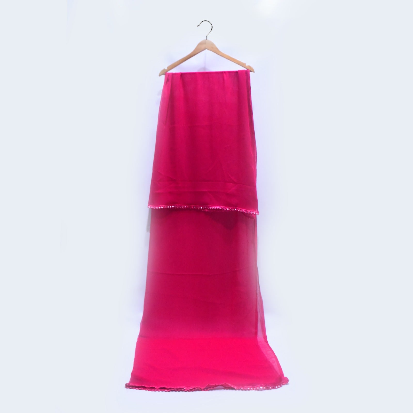 Chiffon Dupatta With All sided Lace