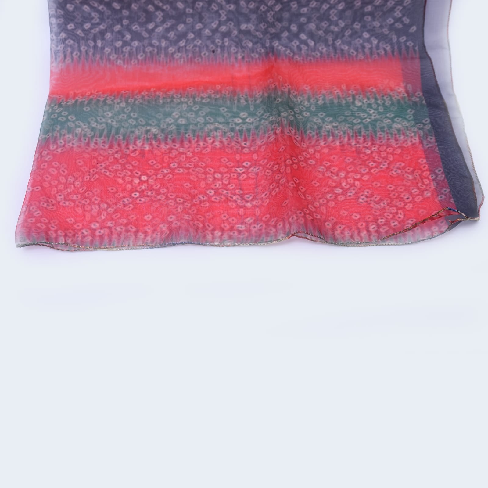 Organza Multi Bandhani Printed Dupatta