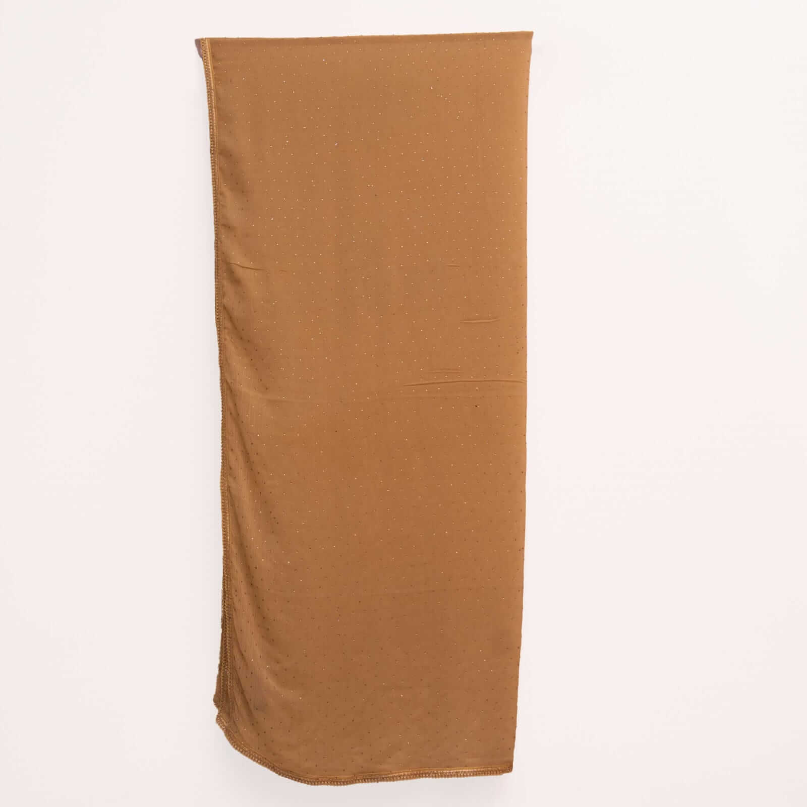 Chiffon Camel Brown Swarovski All sided Lace Dupatta