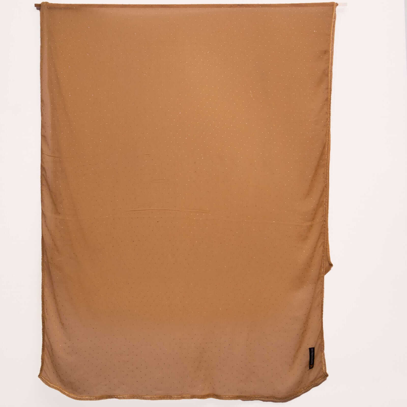 Chiffon Camel Brown Swarovski All sided Lace Dupatta